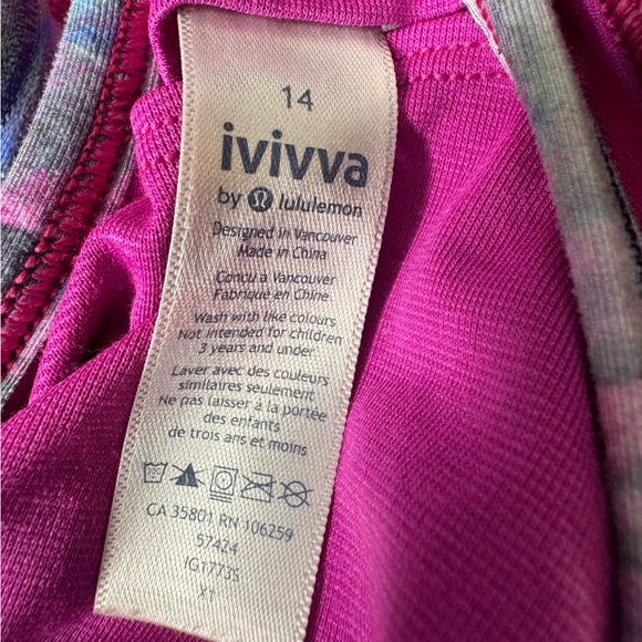 Lululemon Iviva Pink Athletic Tank Top Size 14 - Picture 5 of 9